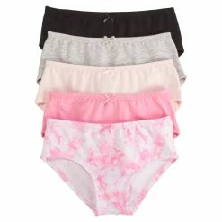 Girls (7-16) René Rofé 5pk. Julianna Tie Dye Underwear
