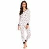 Pajamas Womens Leveret White Skeleton Cotton Pajama Set -Nautica Sales Store 02417900 243c 4f3e 8362 11d4367a0dff