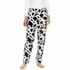 Pajamas Womens Leveret Fleece Cow Pajama Pants