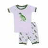 Pajamas Toddler Boy Leveret T-Rex Cotton Short Pajama Set