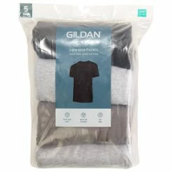 Underwear Mens Gildan® 5pk. Black Crew Neck T-Shirts