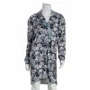 Pajamas Womens Vince Camuto Long Sleeve Floral Notch Collar Nightshirt -Nautica Sales Store 082113d1 7e60 4d4e b69b 5bd453c1f8db