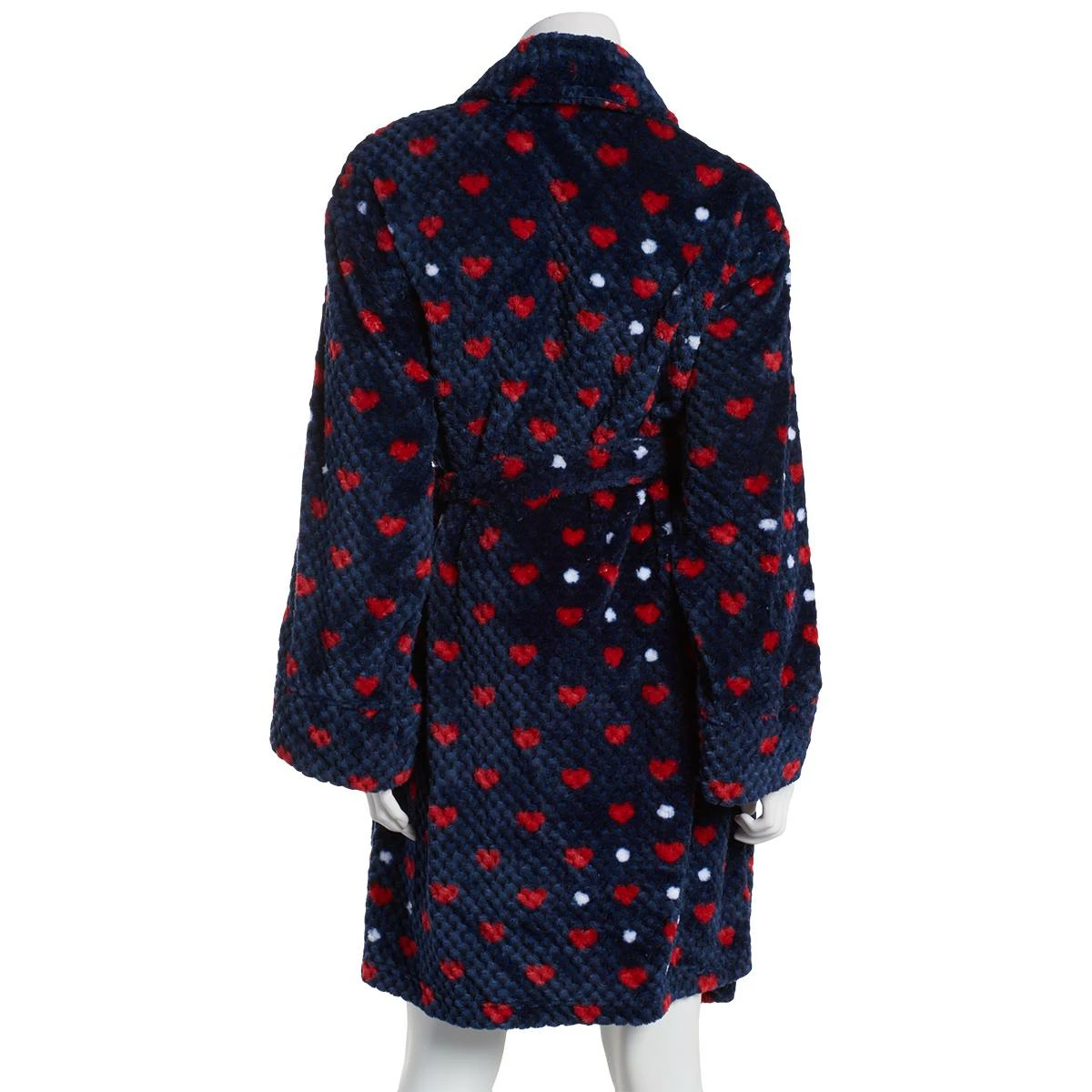 Pajamas Womens Tommy Hilfiger Long Sleeve 38in. Print Dimple Plush Robe 4 Pajamas Womens Tommy Hilfiger Long Sleeve 38in. Print Dimple Plush Robe - Image 2