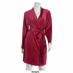 Pajamas Womens Bebe Long Sleeve Velour Rhinestone Logo 36in. Robe -Nautica Sales Store 090b3ffd 37fc 4740 854b 8ad3bc54ee60