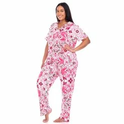 Pajamas Plus Size White Mark 2pc. Short Sleeve Tropical Pajama Set -Nautica Sales Store 0a26bdcf 42ce 46d8 a2c7 cd95bc9dcfee