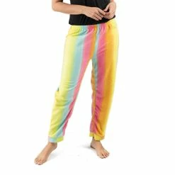 Pajamas Womens Leveret Fleece Rainbow Pajama Pants