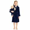 Pajamas Girls Leveret Solid Hooded Fleece Robe -Nautica Sales Store 0aa2161e 93d1 47b7 901d 5433b4132868
