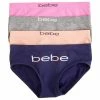 Girls Bebe 4pk. Seamless Logo Underwear