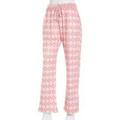 Pajamas Womens IZOD® Simple Medallion Brushed Lounge Pants