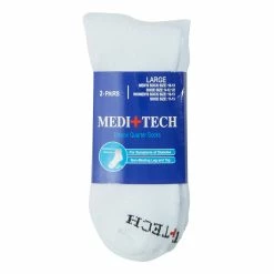 Underwear & Socks Mens Meditech 2pr. Diabetic Quarter Socks