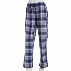 Pajamas Womens Nautica Printed Cozy Jersey Pajama Pants - Navy Plaid
