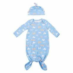 Pajamas Baby Boy Baby Essentials (NB) Puppy Sleep Sack & Cap Set