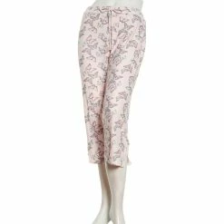 Pajamas Womens Jessica Simpson Rainbow Butterfly Print Capri Pajama Pants