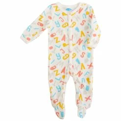 Pajamas Baby Unisex (NB-9M) Bon Bébé Alphabet Sleeper