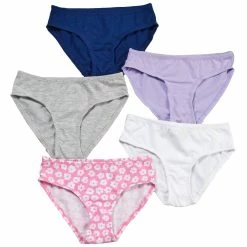 Girls (7-16) René Rofé 5pk. Julianna Floral Bikini Underwear