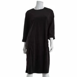 Pajamas Womens Anne Klein 3/4 Sleeve Velour Lounger Nightgown