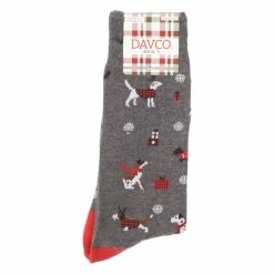 Underwear & Socks Mens Davco Sweater Dogs Socks