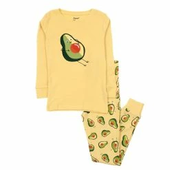 Pajamas Toddler Unisex Leveret Cotton Avocado Pajama Set