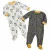 Pajamas Baby Boy (NB-9M) Bon Bébé 2pk. Lion Microfleece Sleepers