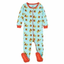 Baby Boy (6-24M) Leveret Lion Print Footie Pajamas