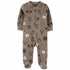 Pajamas Baby Boy (NB-9M) Carter’s® Dog Cotton Zip Up Sleeper