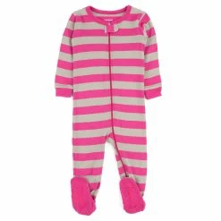 Toddler Unisex Leveret Stripes Footie Pajamas