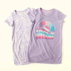 Pajamas Girls (4-6x) René Rofé 2pk. Rainbow Dreams Tie Dye Nightgowns
