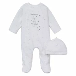 Pajamas Baby (Preemie-9M) Little Me Welcome World Footie Sleeper
