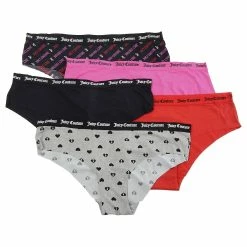 Underwear Juniors Juicy Couture 5pk. Raw Edge Laser Hipster JC7242-5PKAM