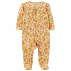 Pajamas Baby Girl (NB-9M) Carter’s® Floral Print Interlock Sleep N Play