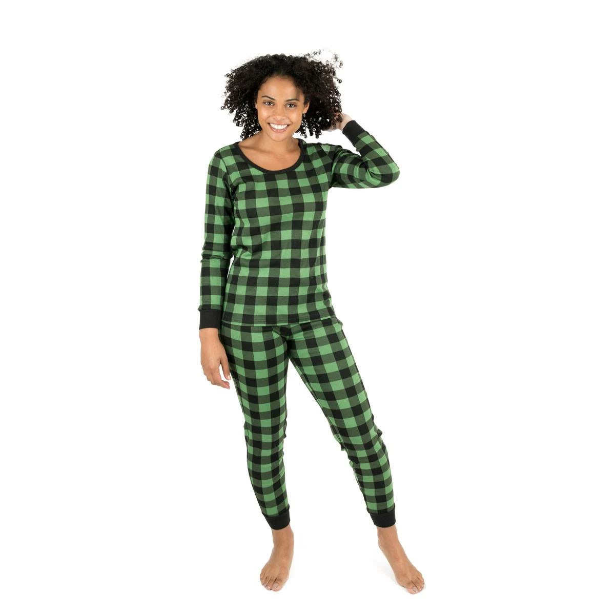 Pajamas Womens Leveret Plaid Cotton Pajama Set 3 Pajamas Womens Leveret Plaid Cotton Pajama Set
