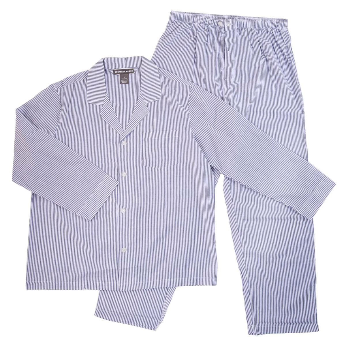 Pajamas Mens Geoffrey Beene® 2pc. Long Sleeve Stripe Pajama Set 3 Pajamas Mens Geoffrey Beene® 2pc. Long Sleeve Stripe Pajama Set