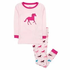 Pajamas Girls Leveret Horse 2pc. Pajama Set