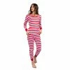 Pajamas Womens Leveret Red And White Striped Cotton Pajama Set -Nautica Sales Store 2a8d25fc 65f2 47e7 9bf2 bc517d7ee598