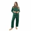 Pajamas Womens Leveret Green Flannel Pajama Set