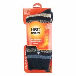 Underwear & Socks Mens Heat Holders® Original™ Brian Stripe Crew Socks