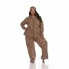 Pajamas Plus Size White Mark 3pc. Brown Cheetah Pajama Set -Nautica Sales Store 3438fcd7 b0e6 4a1b 8f92 f961fe232007