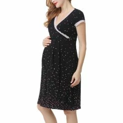 Pajamas Womens Pokkori By Kimi & Kai Maternity Nursing Nightgown