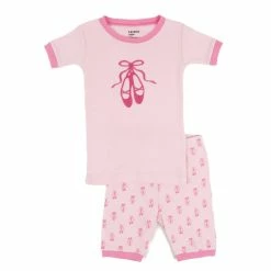 Pajamas Toddler Girl Leveret Ballerina Shoes Short Pajama Set