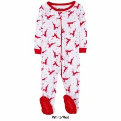 Baby Unisex (NB-24M) Leveret Reindeer Footie Pajamas