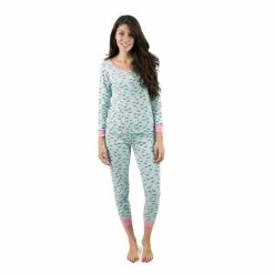 Pajamas Women’s Leveret Flamingo Cotton Pajama Set