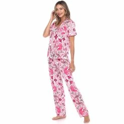 Pajamas Womens White Mark 2pc. Tropical Peacock Pajama Set -Nautica Sales Store 3a0ad050 f027 4be0 a8e5 046340e0490d