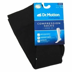Underwear & Socks Mens Dr. Motion Cotton Solid Compression Over The Calf Socks