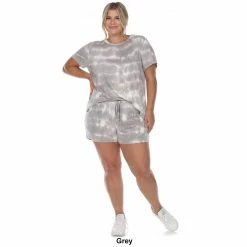 Pajamas Plus Size White Mark 2pc. Top And Shorts Pajama Set -Nautica Sales Store 3bef5a72 0c85 4d0f ba74 3a6c95f8f765