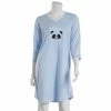 Pajamas Womens René Rofé 3/4 Sleeve Be Pandastic V-Neck Nightshirt