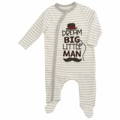 Pajamas Baby Boy (NB-9M) Quiltex Little Man Sleeper