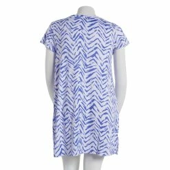 Pajamas Womens Anne Klein Short Sleeve Chevron Nightshirt -Nautica Sales Store 421bb26d b14f 4f4c 9052 4b17aa36c102