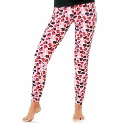 Pajamas Womens Rampage Heart Printed Poly Spandex Pajama Jogger Pants
