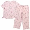 Pajamas Womens Carole Hochman Short Sleeve Pink Floral Pajama Set -Nautica Sales Store 480e05d8 7ca3 4144 bdc0 ee1d7ee19f34