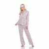 Pajamas Womens White Mark 3pc. Grey Cheetah Pajama Set -Nautica Sales Store 4976ee17 ef99 46a4 b500 cacd88b6e801